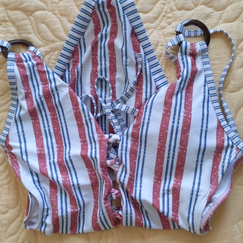Sexy Stripe One Piece Swimsuit box#2